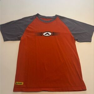 Vintage orange air walk skate shirt